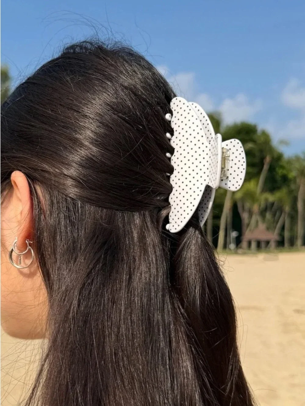 Brandy melville Polka Dot Hair claws clip